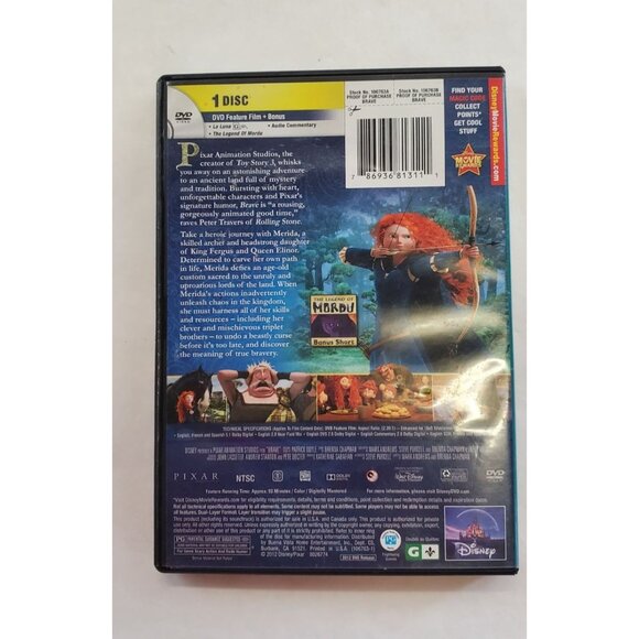 Brave - DVD Video 2012 - Walt Disney Pixar - Picture 5 of 6